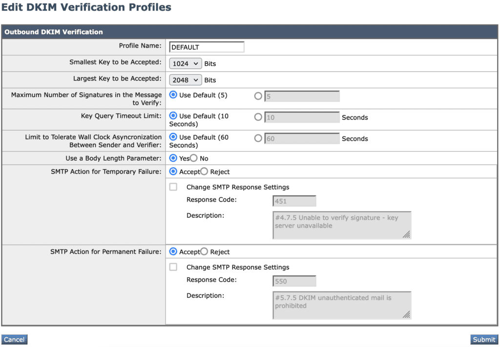 DKIM verification