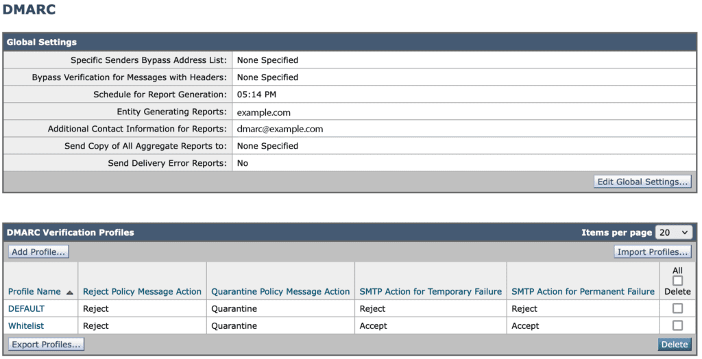 DMARC Configuration